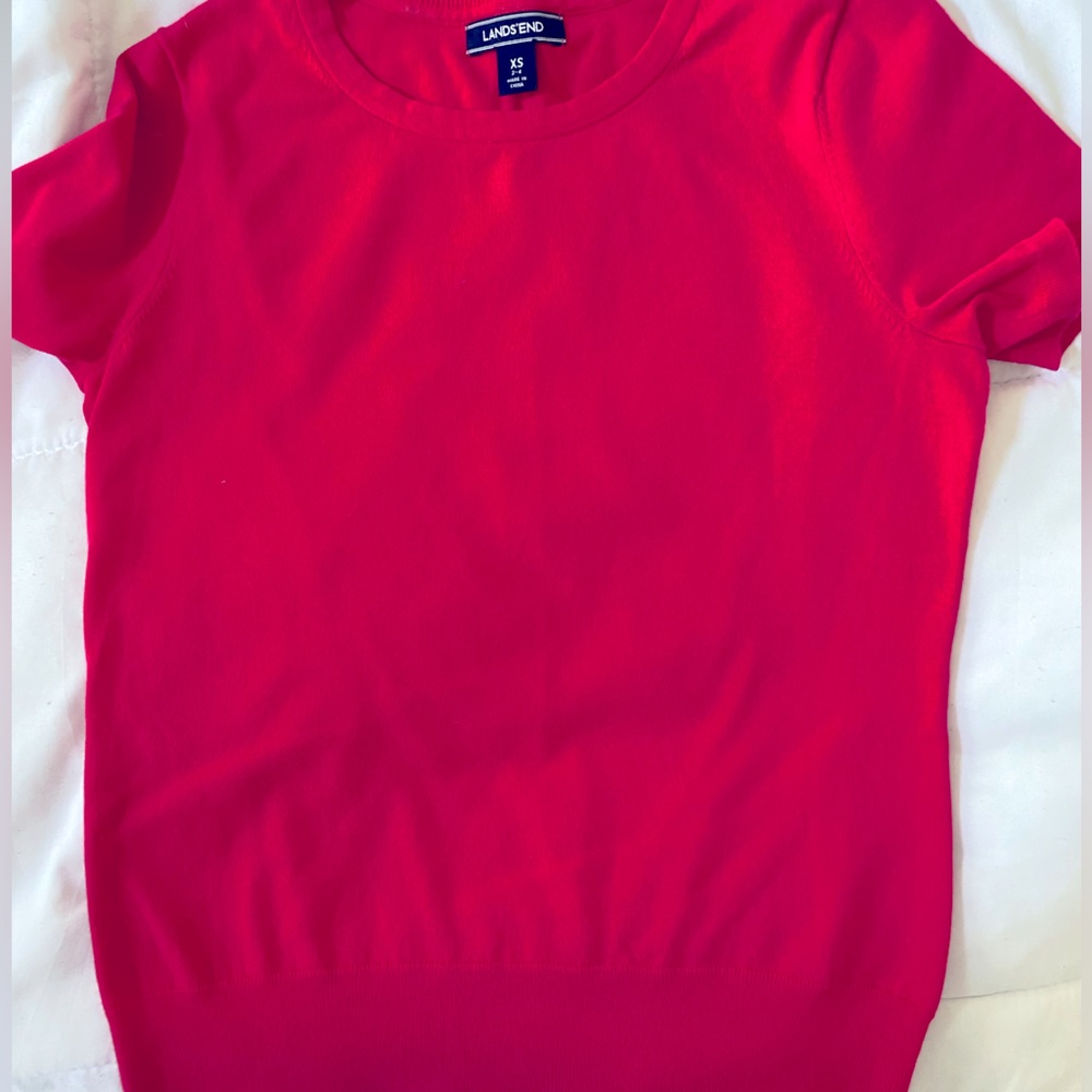 Lands End short sleeve sweater,BNWT size XS